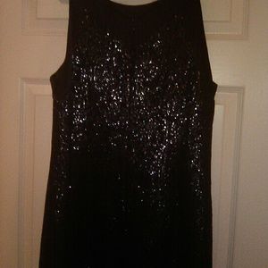 NWT Ladies Navy & Silver Sleeveless Evening Dress